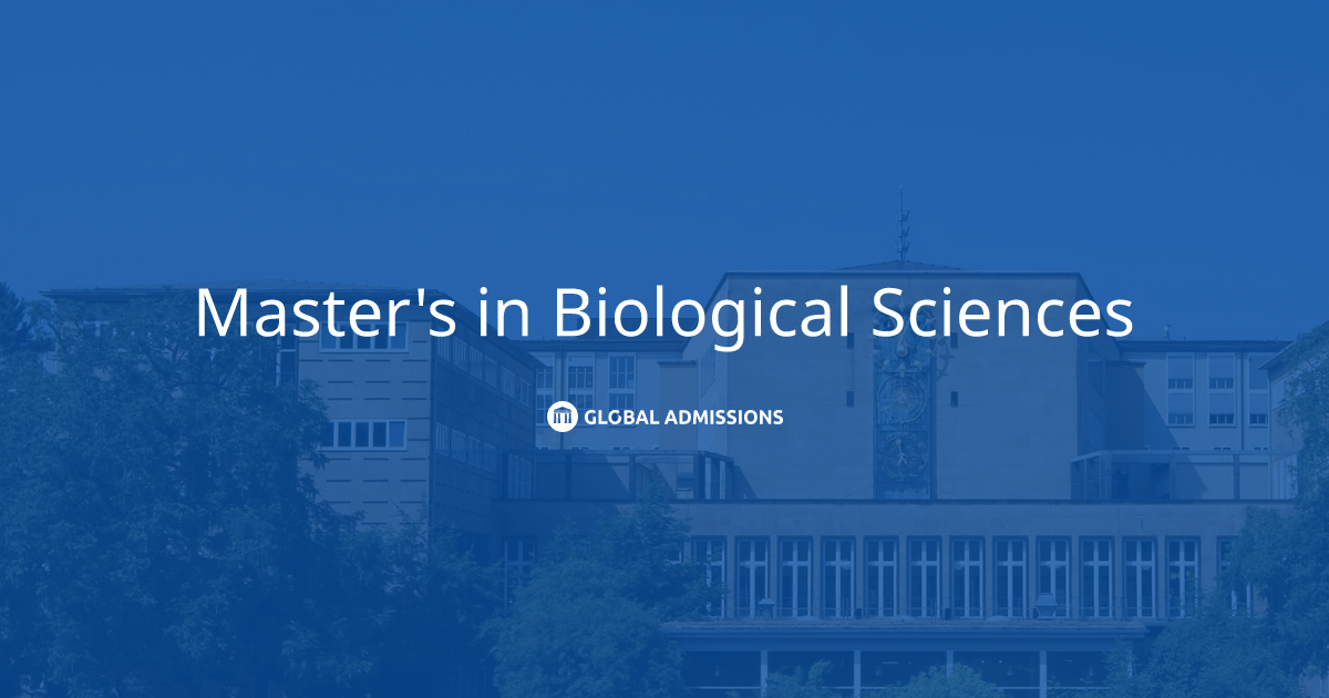 Master's in Biological Sciences at University of Cologne Global